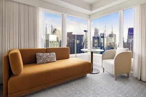 Room, 1 King Bed, Corner | Premium bedding, down comforters, pillowtop beds, in-room safe