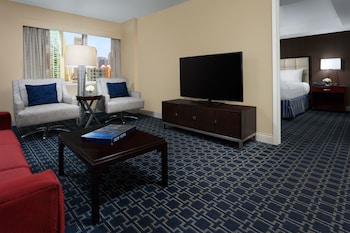 Junior Suite, 1 King Bed | Premium bedding, down comforters, pillowtop beds, in-room safe at Crowne Plaza Times Square Manhattan, an IHG Hotel