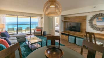 Televisión de pantalla plana de 32 pulgadas con canales por cable