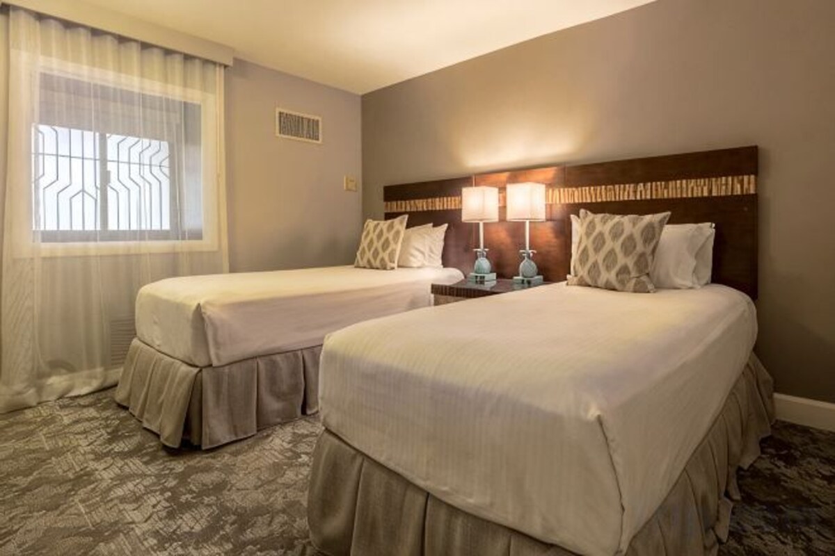 Hypo-allergenic bedding available, in-room safe, desk, laptop workspace