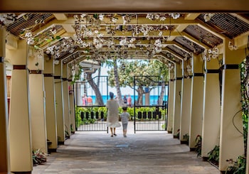 Exterior detail at Aston Waikiki Beach Tower