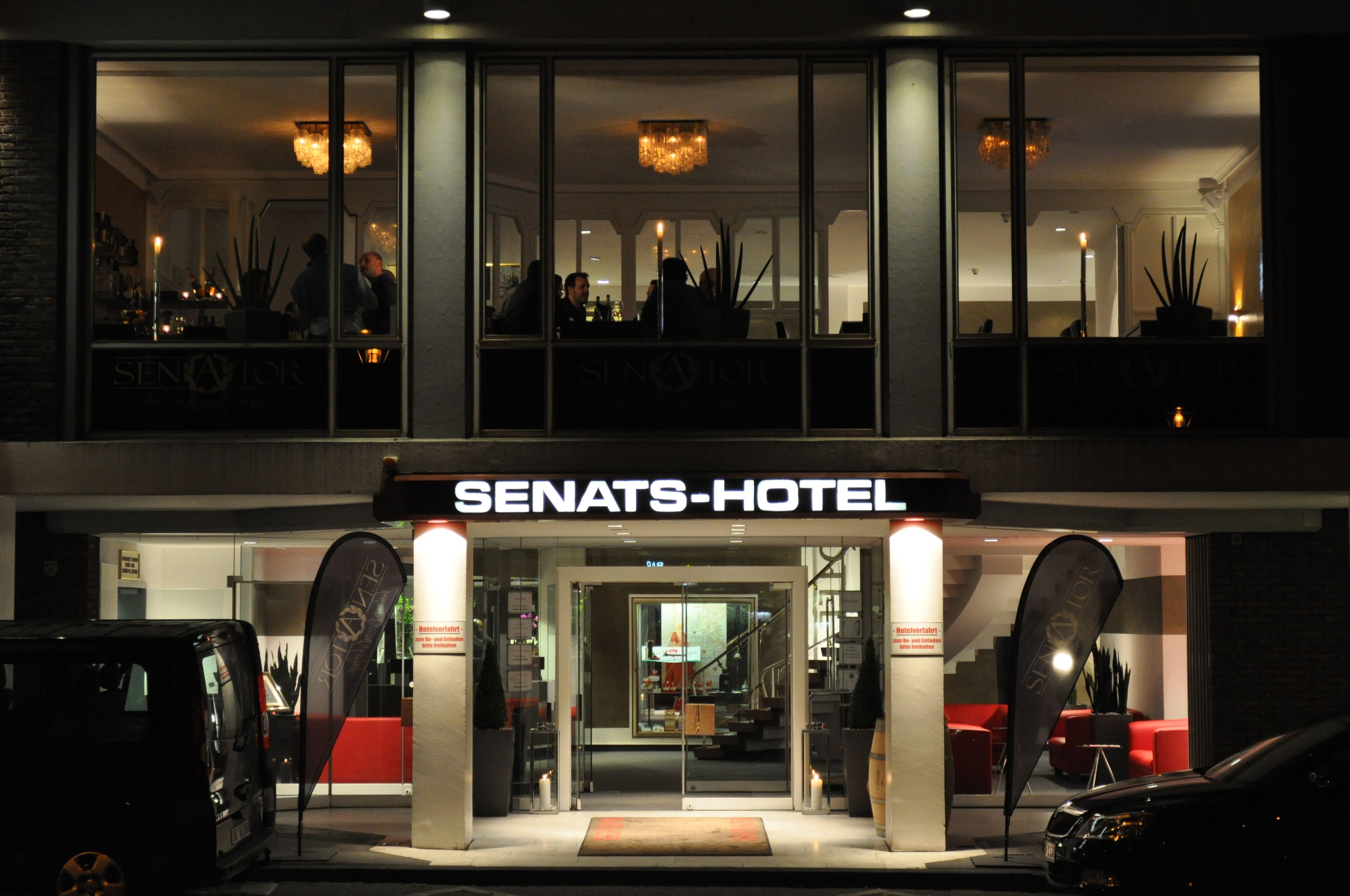 Front of property – evening/night. Senats