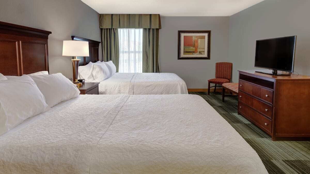 Room, 2 Queen Beds, Non Smoking | Iron/ironing board, free cribs/infant beds, rollaway beds, free WiFi