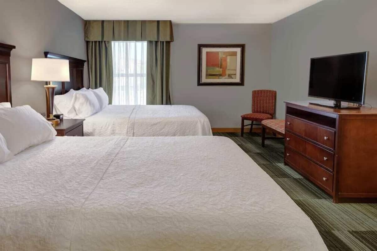 Room, 2 Queen Beds, Non Smoking | Iron/ironing board, free cribs/infant beds, rollaway beds, free WiFi