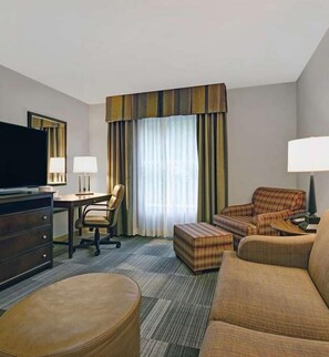 32-inch flat-screen TV with satellite channels, TV