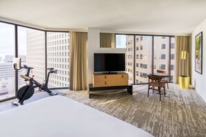 Room, 1 King Bed (Peloton Bike) | Premium bedding, in-room safe, laptop workspace, blackout drapes