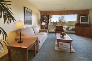 Pillow-top beds, desk, blackout curtains, iron/ironing board