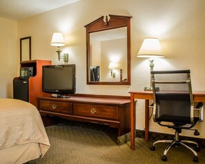 Down comforters, desk, iron/ironing board, free WiFi