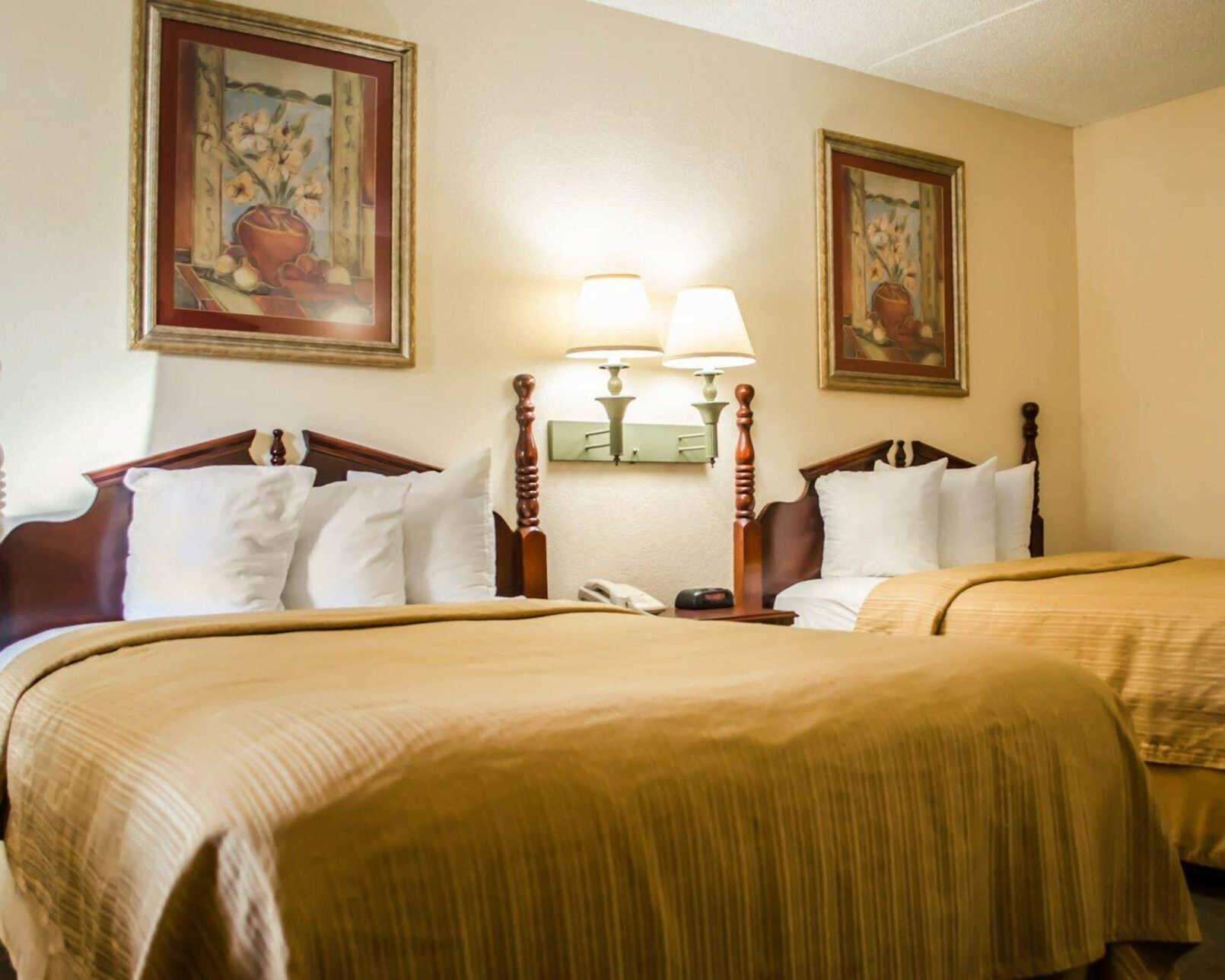 Down comforters, desk, iron/ironing board, free WiFi