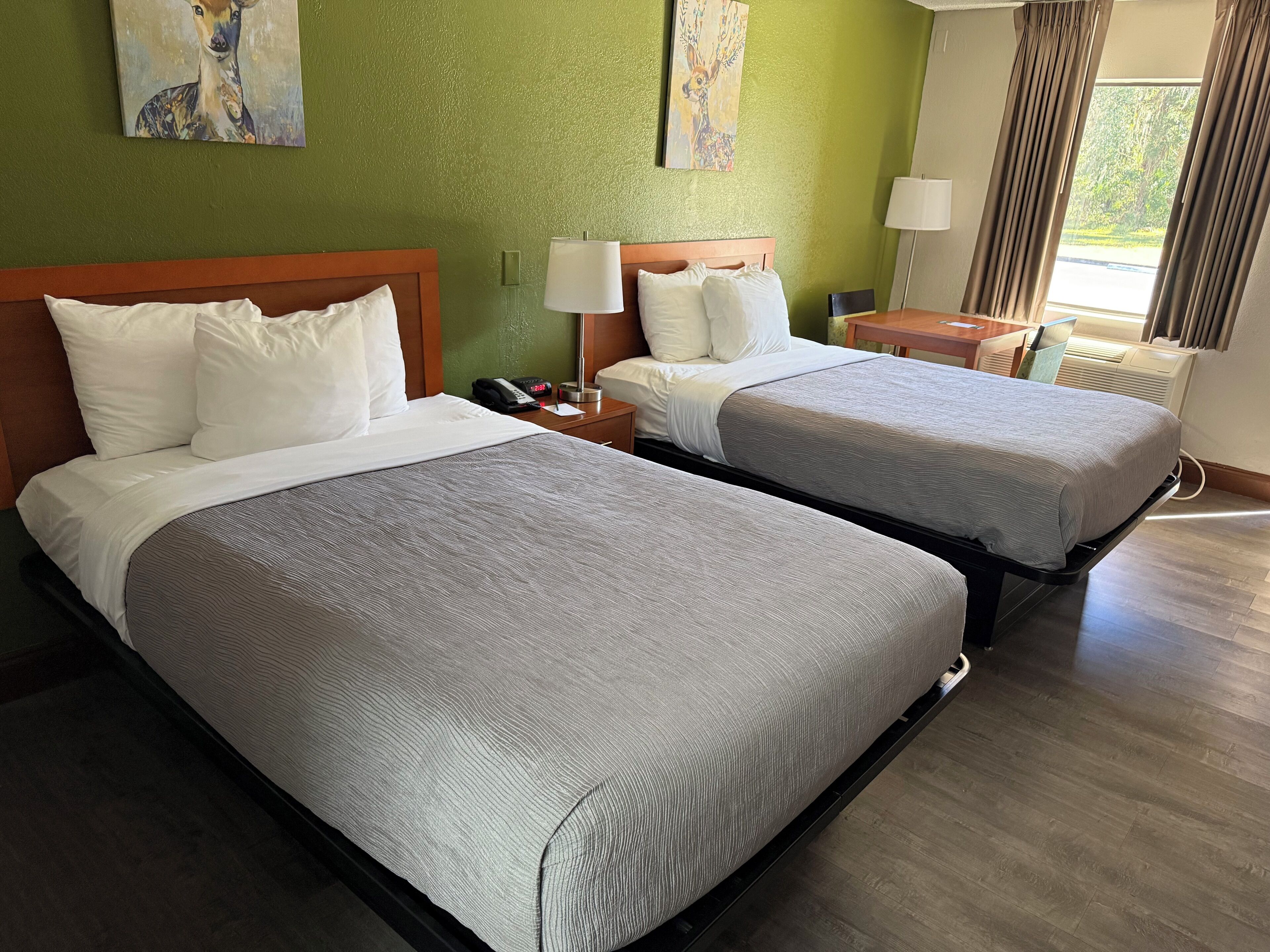 Down duvets, desk, iron/ironing board, free WiFi