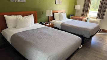 Down duvets, desk, iron/ironing board, free WiFi