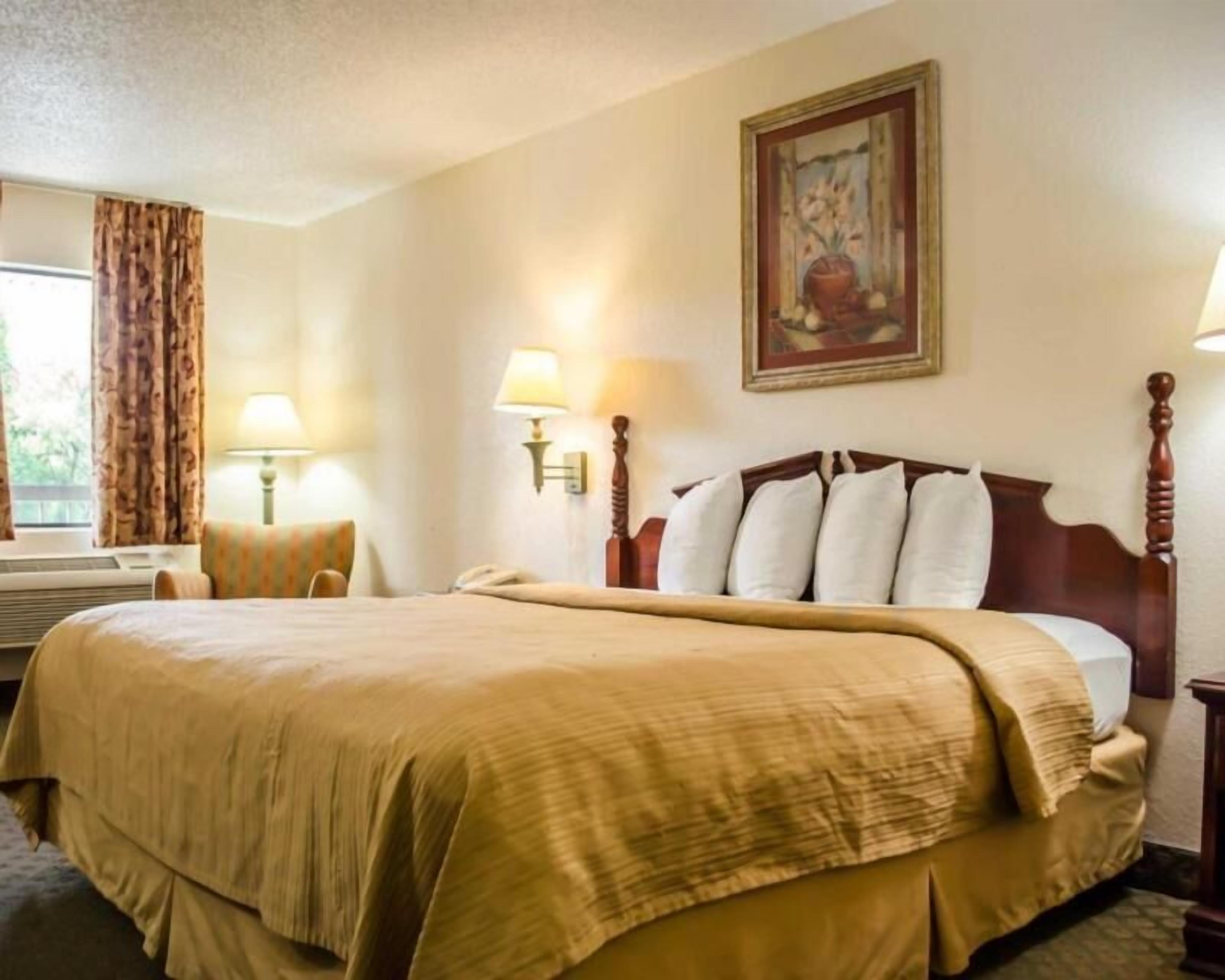 Down comforters, desk, iron/ironing board, free WiFi