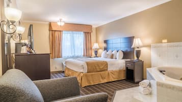 Habitación estándar, 1 cama King size, para no fumadores, hidromasaje | Escritorio y espacio para trabajar con laptop