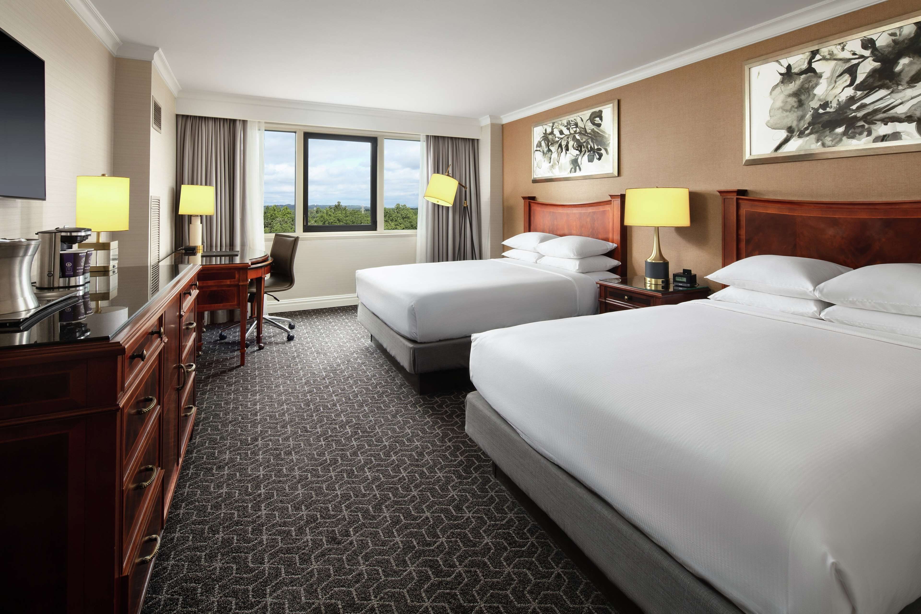 Premium bedding, down comforters, pillowtop beds, in-room safe