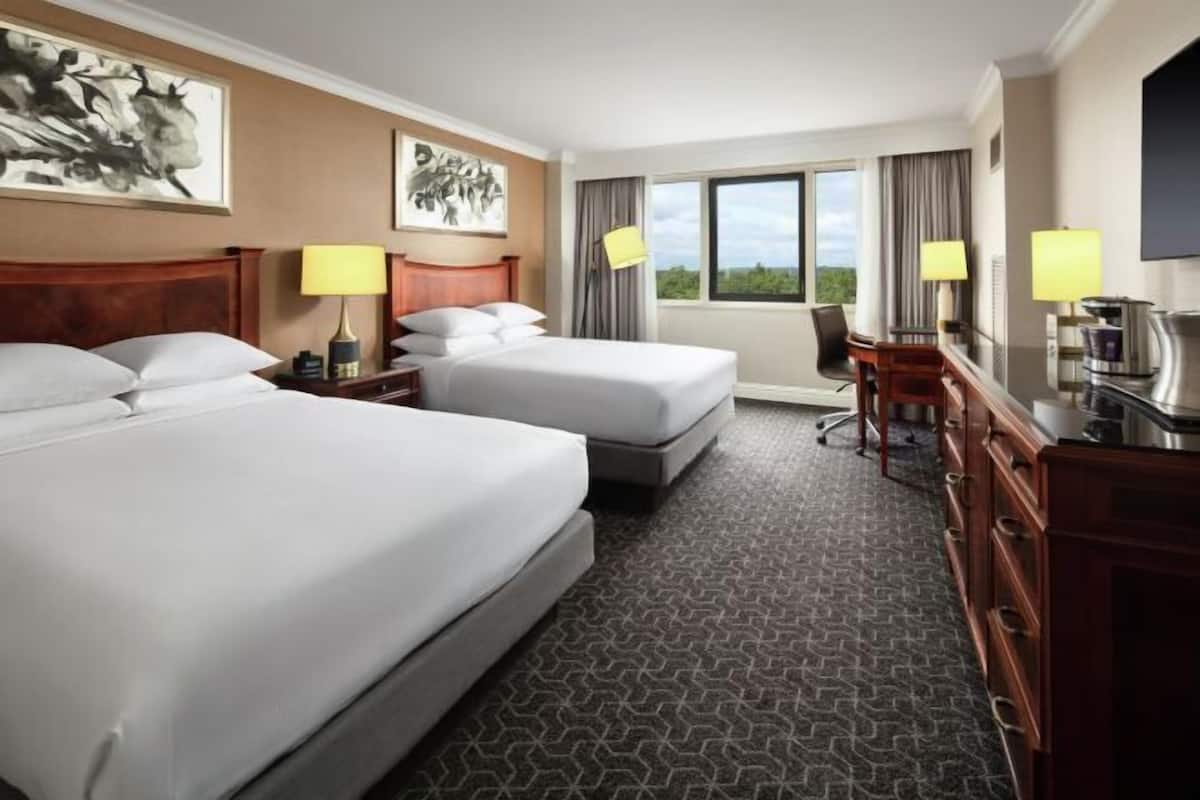 Premium bedding, down duvets, pillow-top beds, in-room safe