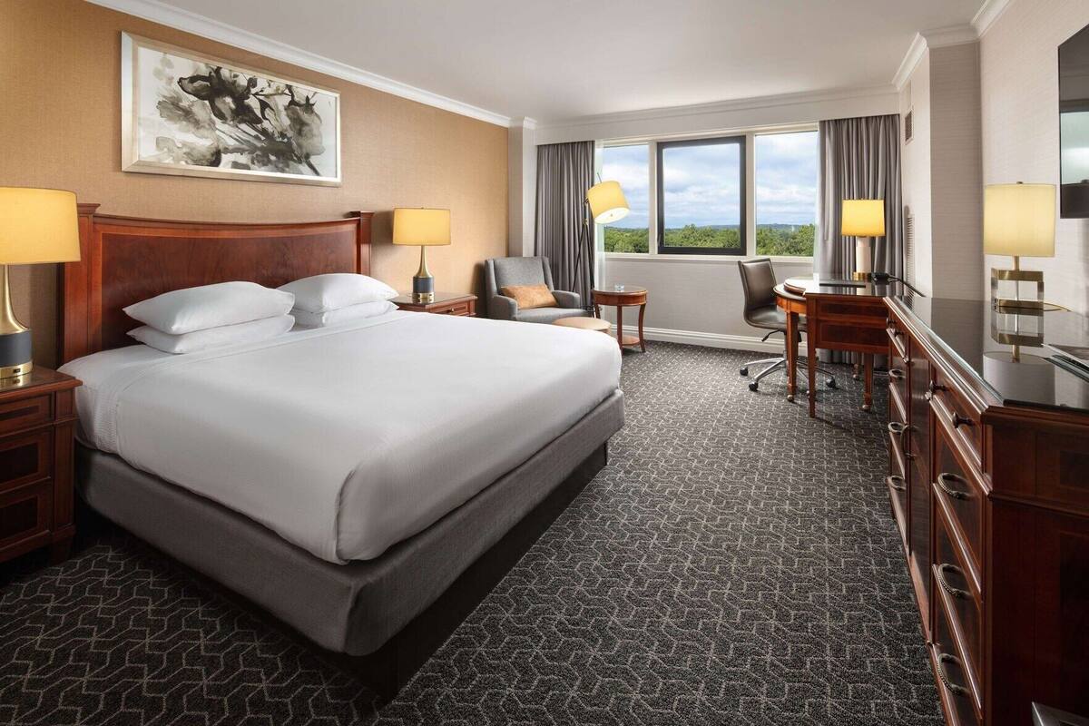 Premium bedding, down duvets, pillow-top beds, in-room safe