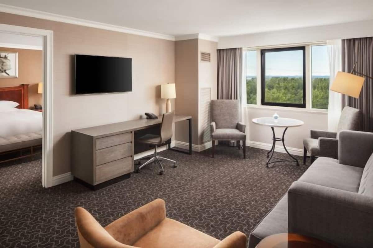 Premium bedding, down duvets, pillow-top beds, in-room safe