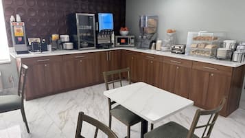 Free daily buffet breakfast