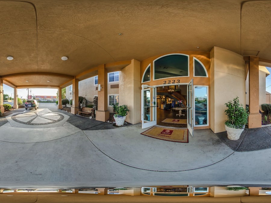 Overnatningsstedets facade