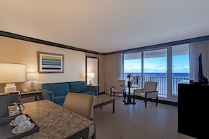 25-inch flat-screen TV with cable channels, TV