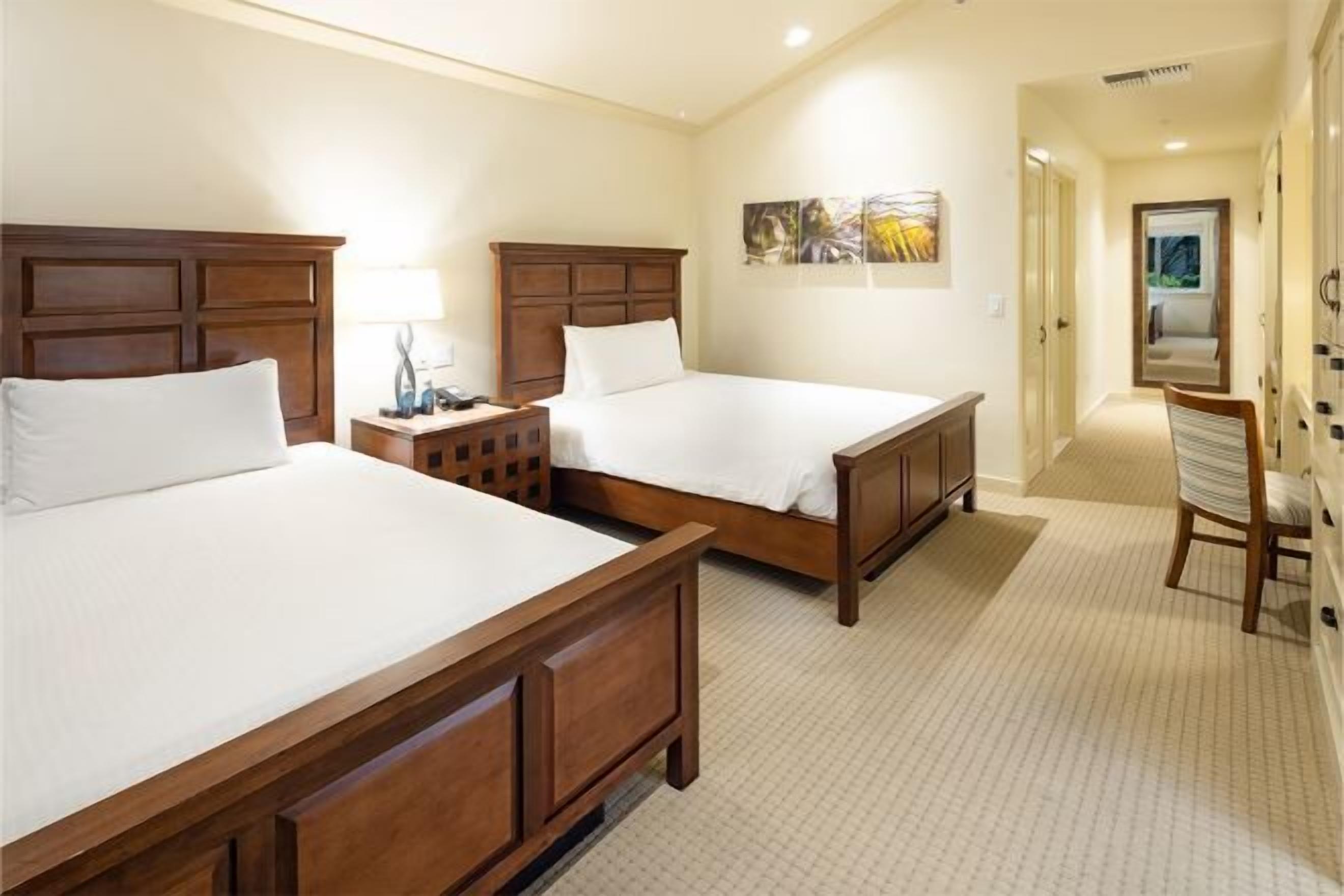 Premium bedding, pillow-top beds, in-room safe, desk