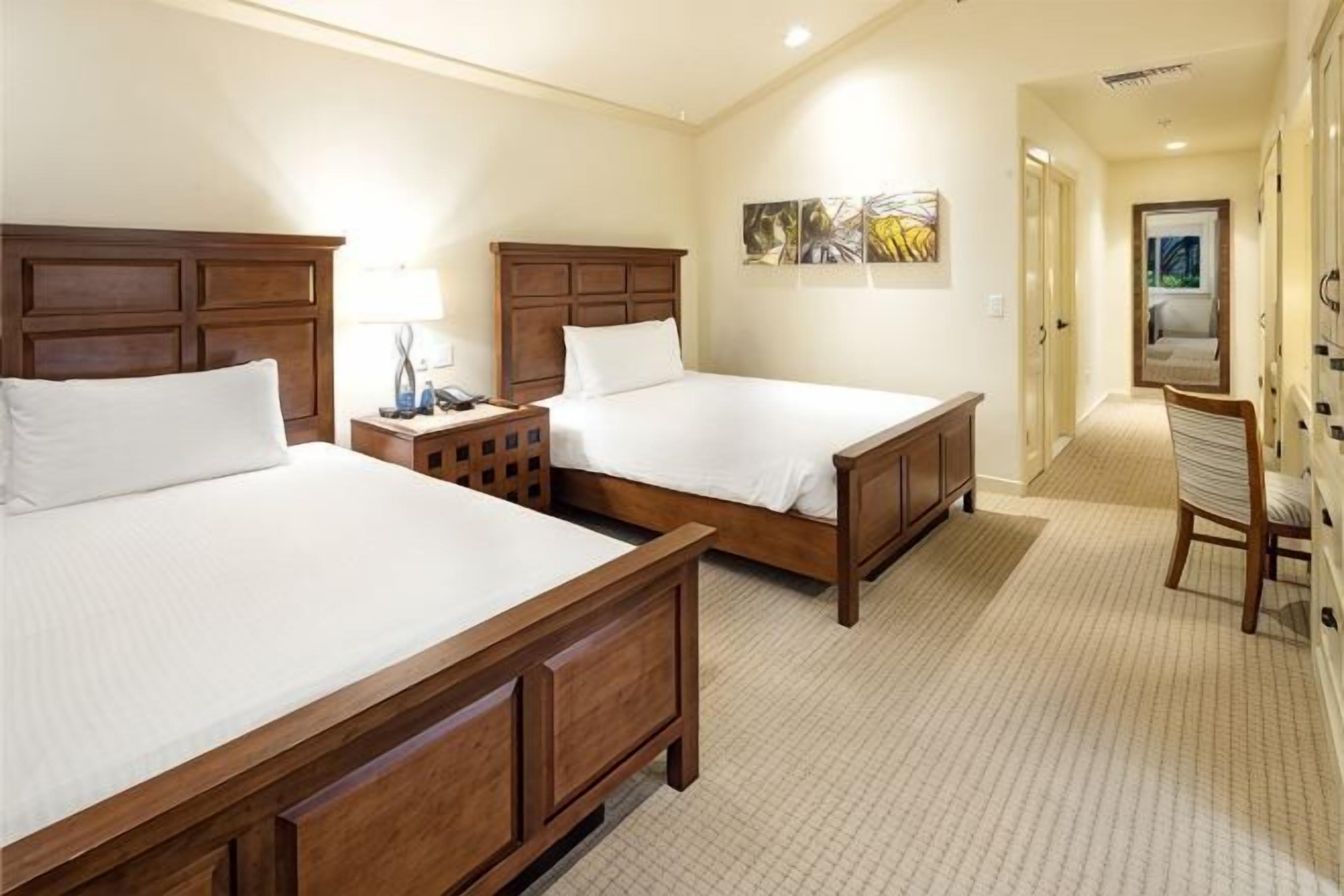 Premium bedding, pillowtop beds, in-room safe, desk