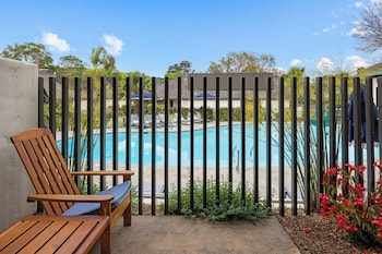 Accessible Pavilion Superior King | Premium bedding, pillowtop beds, in-room safe, desk at The Quail