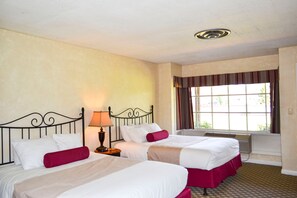 Standard Room, 2 Queen Beds | Premium bedding, desk, blackout drapes, iron/ironing board - The Village Green (Cottage Grove)