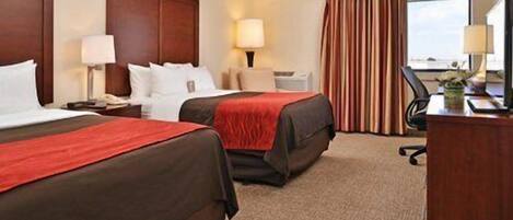 Habitación estándar, 2 camas matrimoniales, para no fumadores | Vista desde la habitación