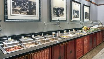 Daily buffet breakfast for a fee