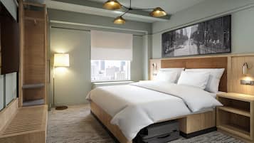Premium bedding, pillow-top beds, in-room safe, desk