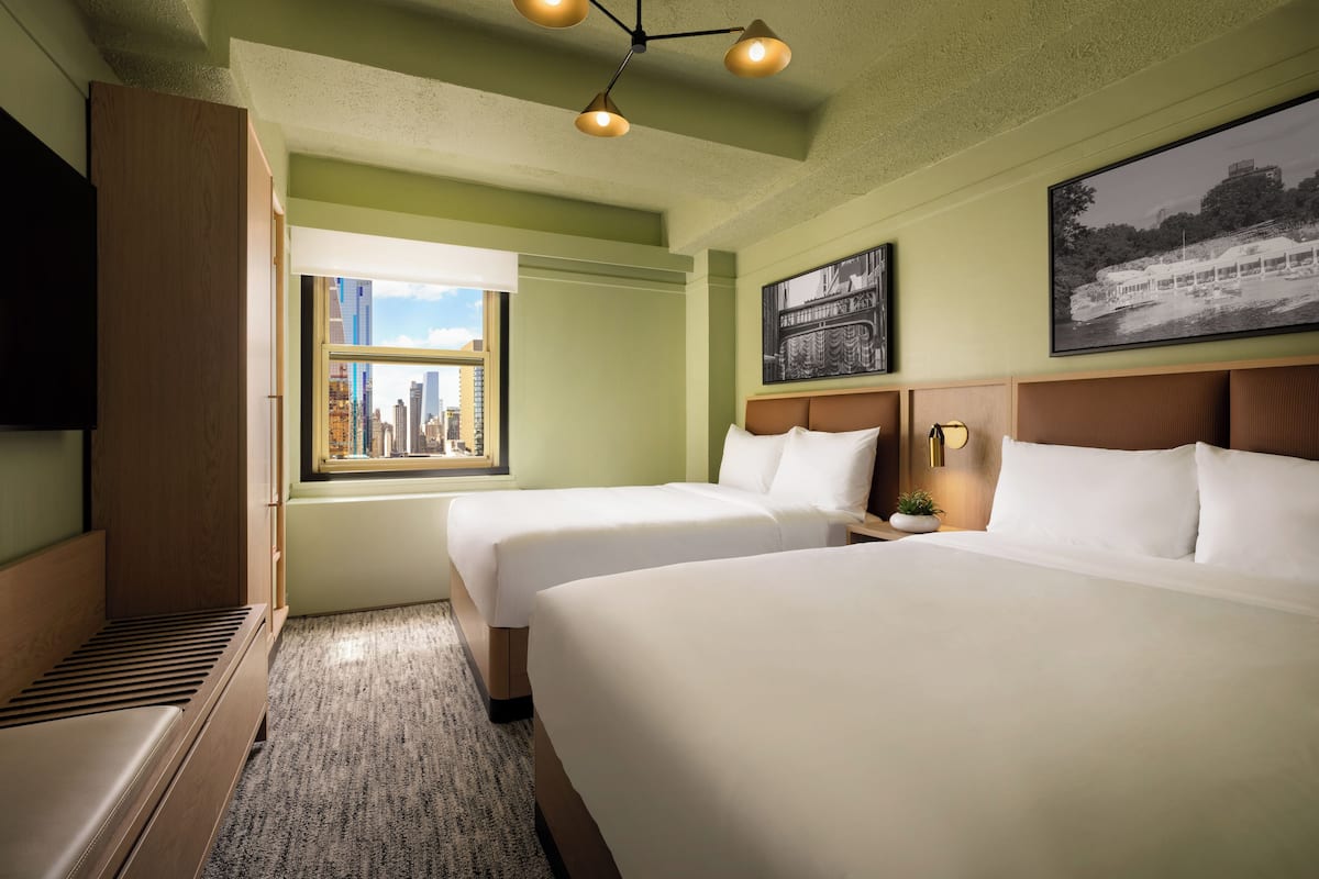 Deluxe Room, 2 Double Beds | Premium bedding, pillowtop beds, in-room safe, blackout drapes