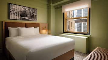 Premium bedding, pillowtop beds, in-room safe, blackout drapes