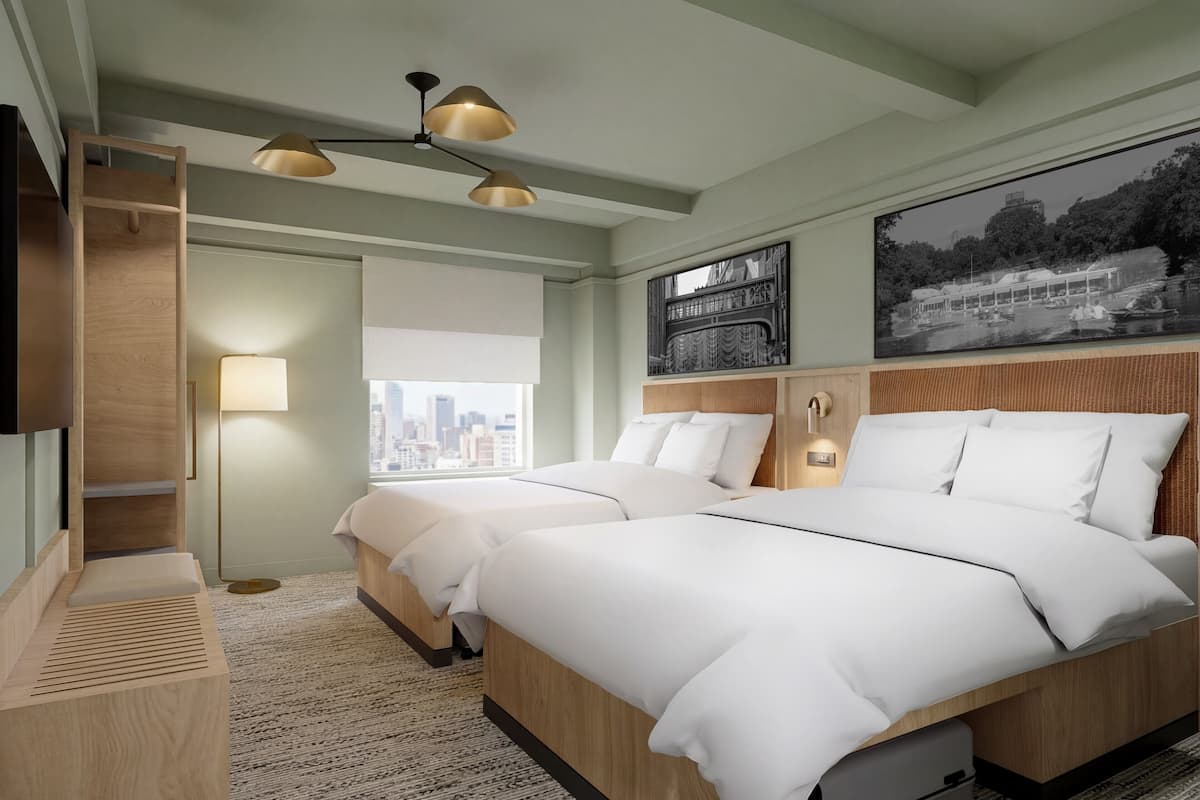 Premium bedding, pillow-top beds, in-room safe, desk