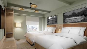 Premium bedding, pillow-top beds, in-room safe, desk