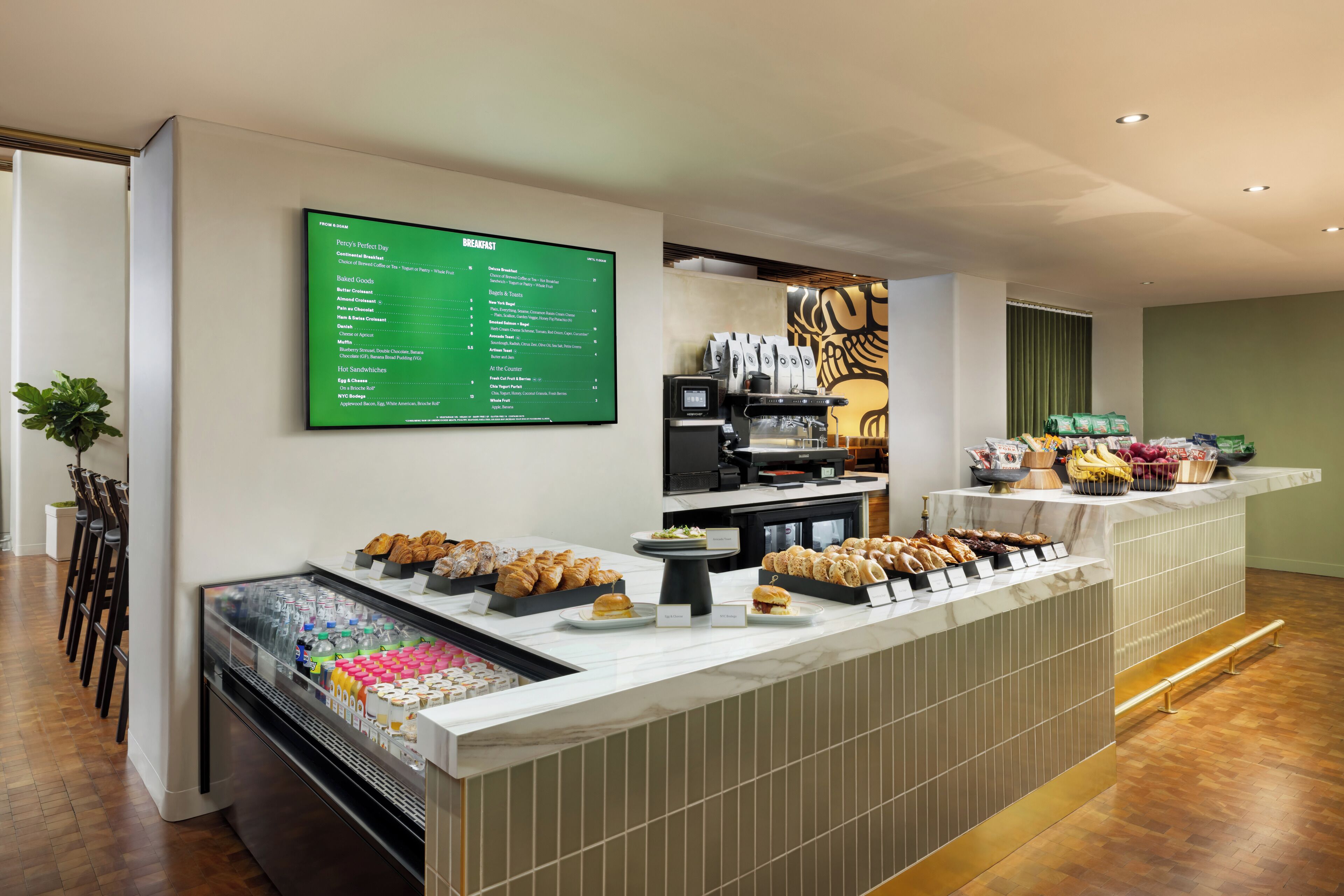 Daily continental breakfast for a fee