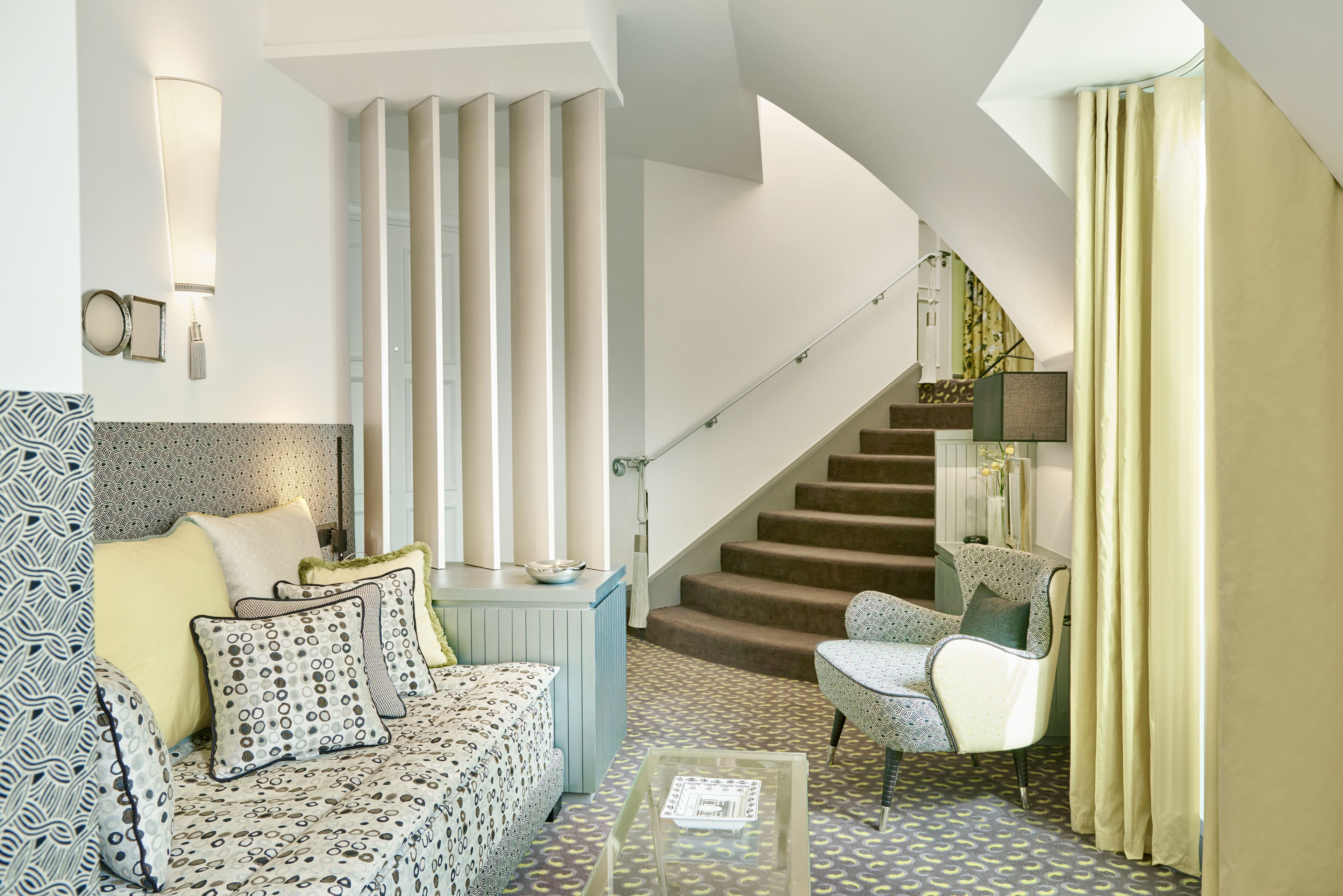 royal suite | living area | 108-cm led tv with satellite channels, tv, tablet