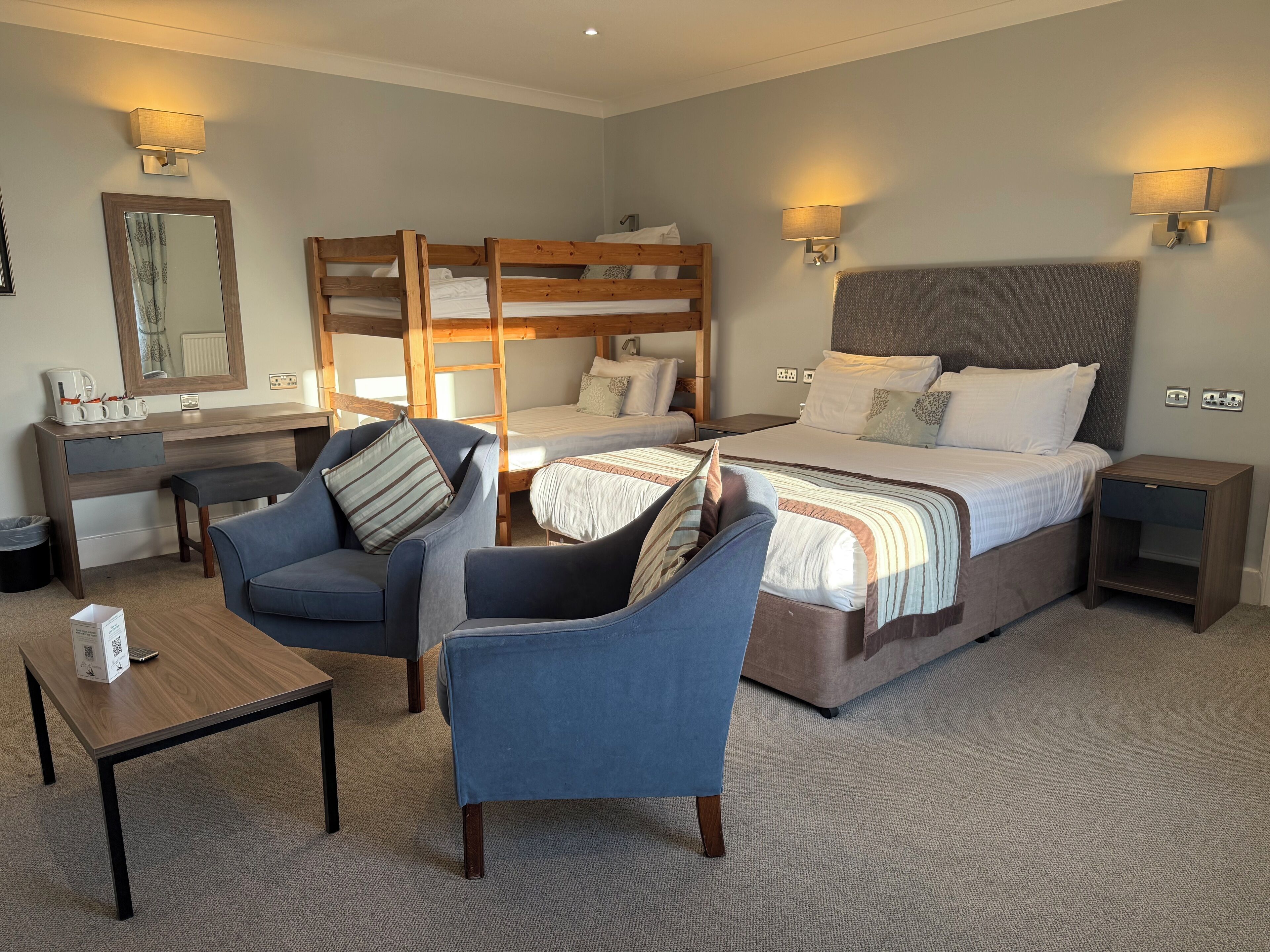 家庭房, 海景 | 客房内保险箱、特色装修、特色家居、办公桌