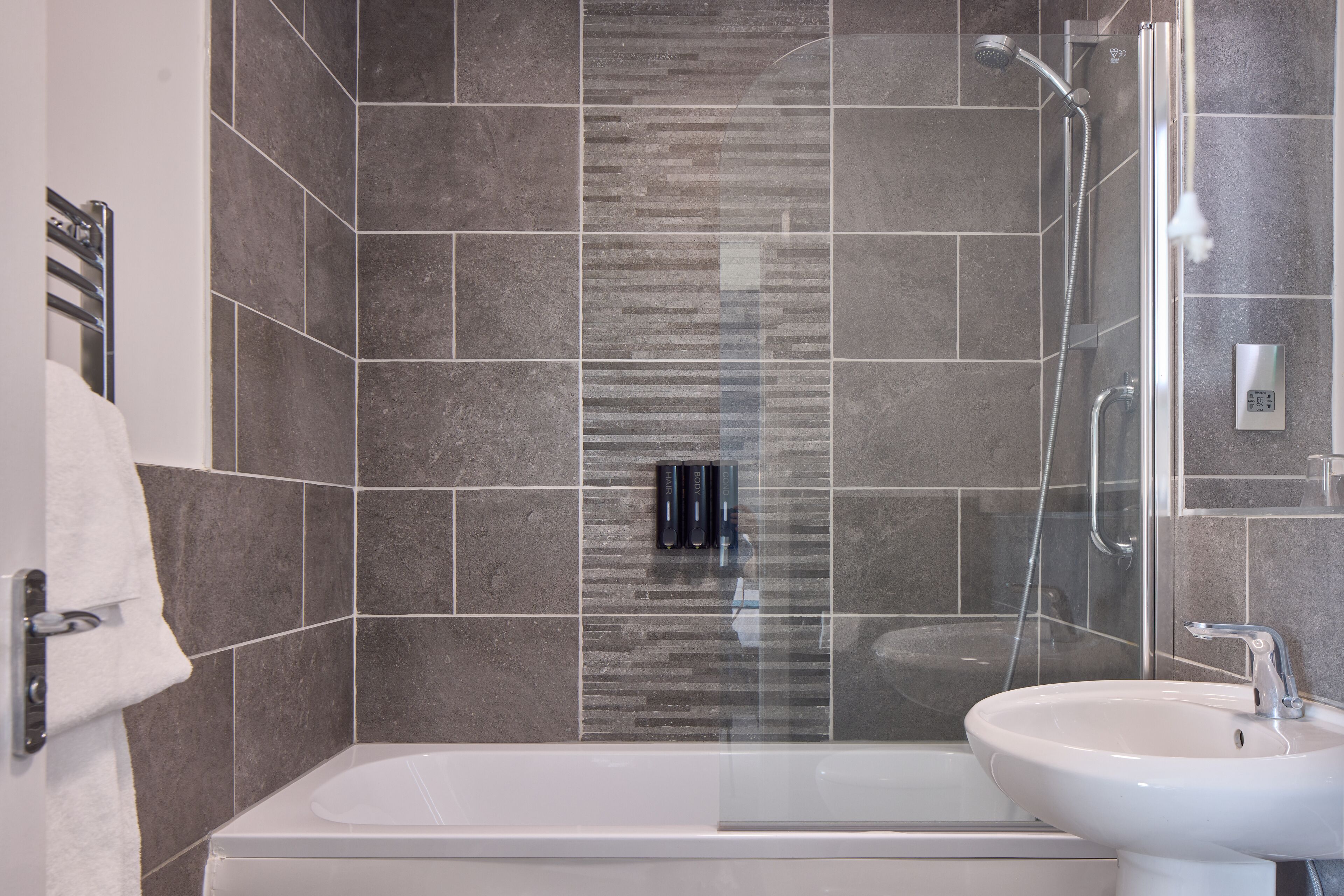 family room, sea view | bathroom | free toiletries, hair dryer, towels, soap