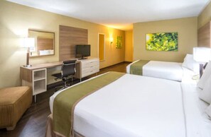 Egyptian cotton sheets, premium bedding, pillow-top beds, desk