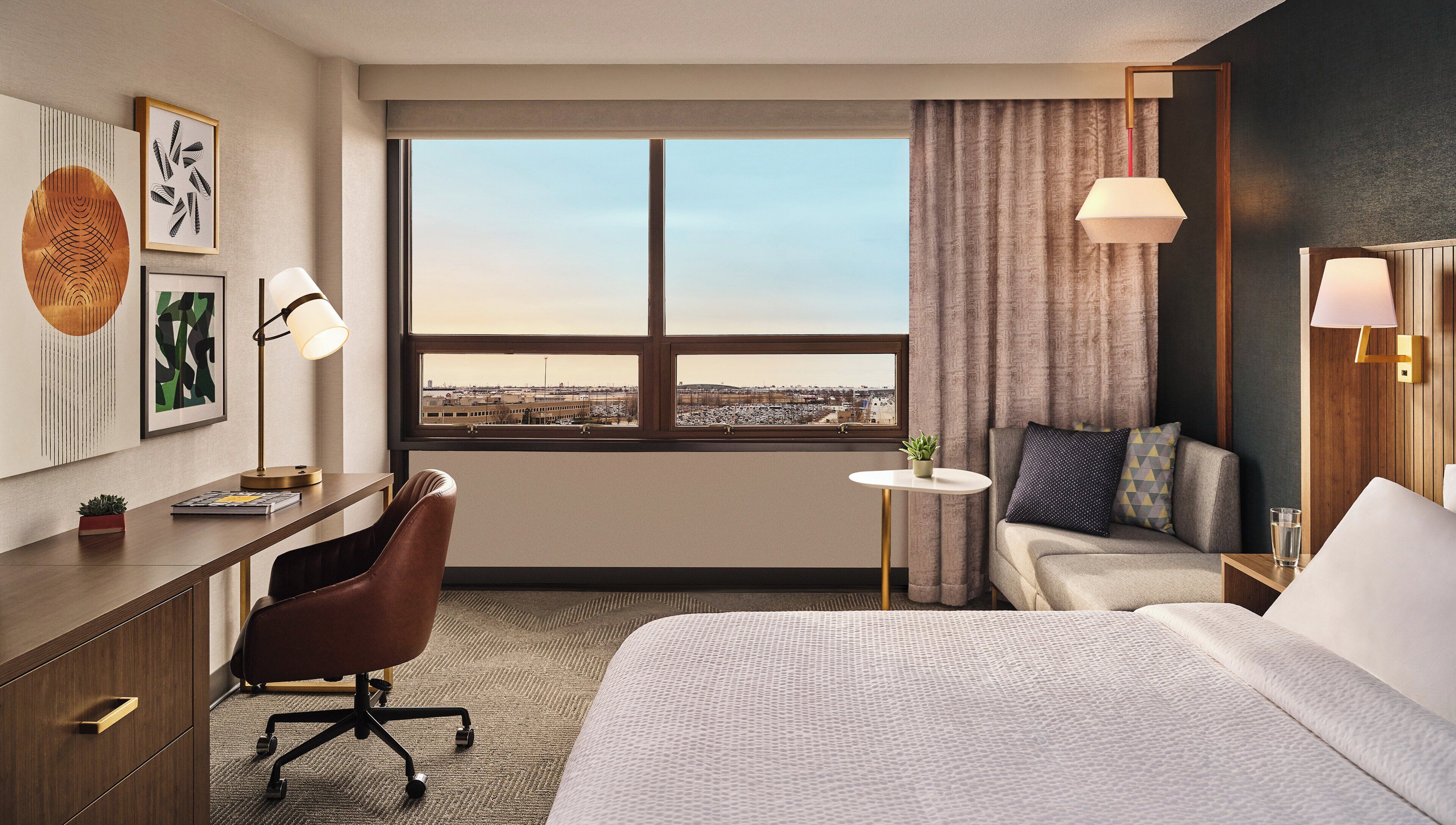 In-room safe, desk, laptop workspace, blackout drapes