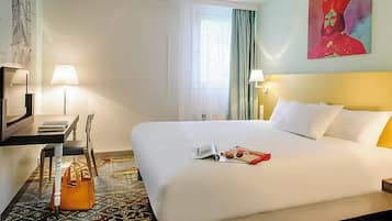 Family Suite, 2 Double Beds (All Comfort) | Desk, laptop workspace, blackout drapes, soundproofing