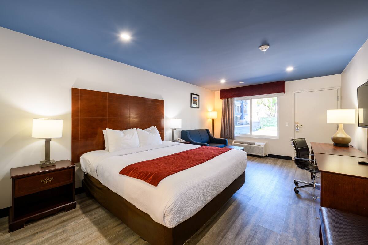 Down comforters, in-room safe, desk, iron/ironing board