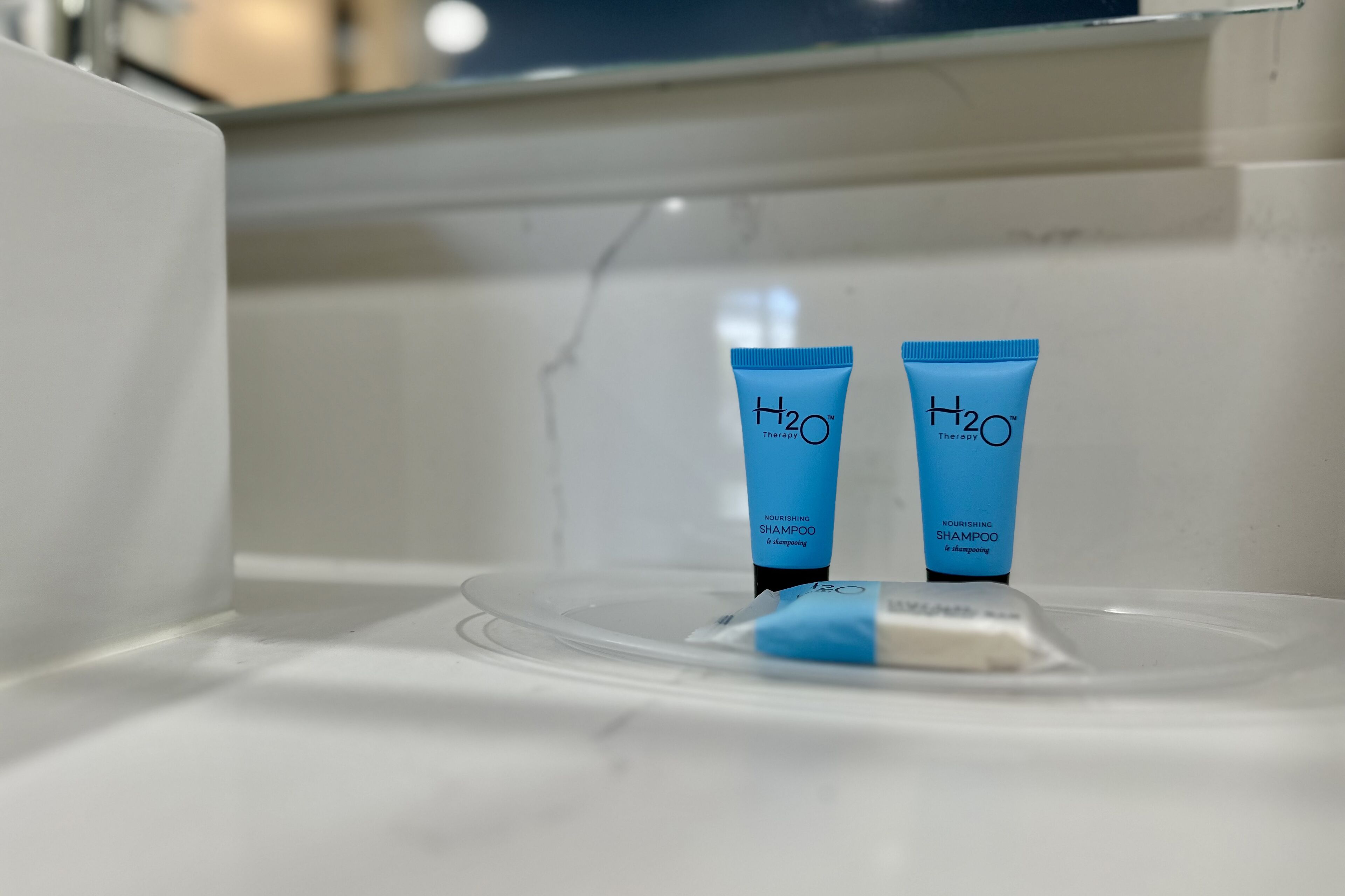 standard room, 2 double beds, non smoking, refrigerator & microwave (single use) | bathroom amenities | shower, hydromassage showerhead, free toiletries, hair dryer