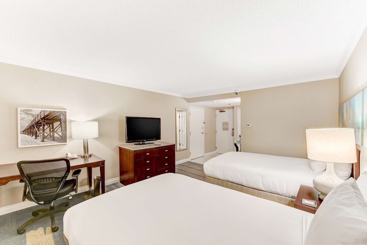 Premium bedding, pillowtop beds, in-room safe, desk