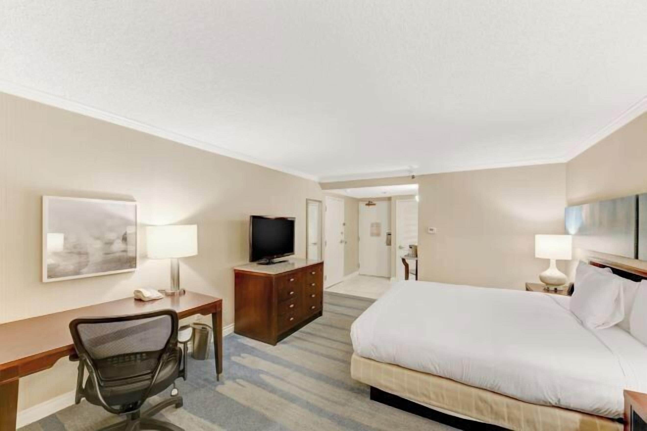 Premium bedding, pillow-top beds, in-room safe, desk