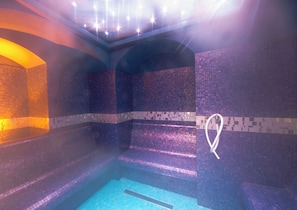 Sauna, hot tub, body treatments, body wraps, body scrubs, facials