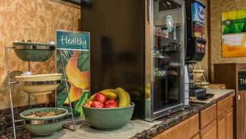 Free daily buffet breakfast