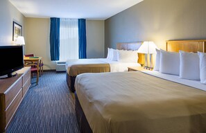 Standard Room, 2 Double Beds, Non Smoking | Select Comfort beds, in-room safe, desk, iron/ironing board