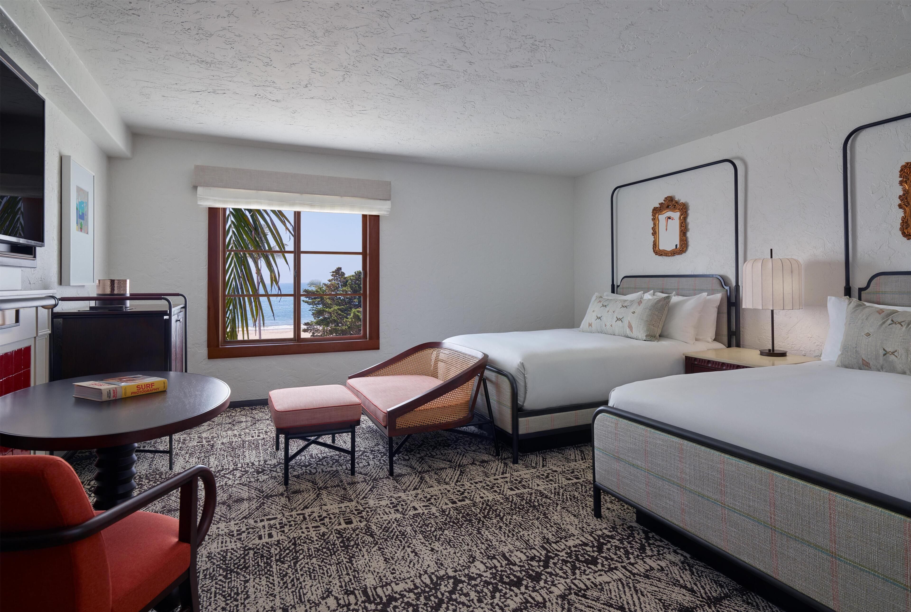Premium Room, 2 Queen Beds, Ocean View | Premium bedding, down comforters, pillowtop beds, in-room safe